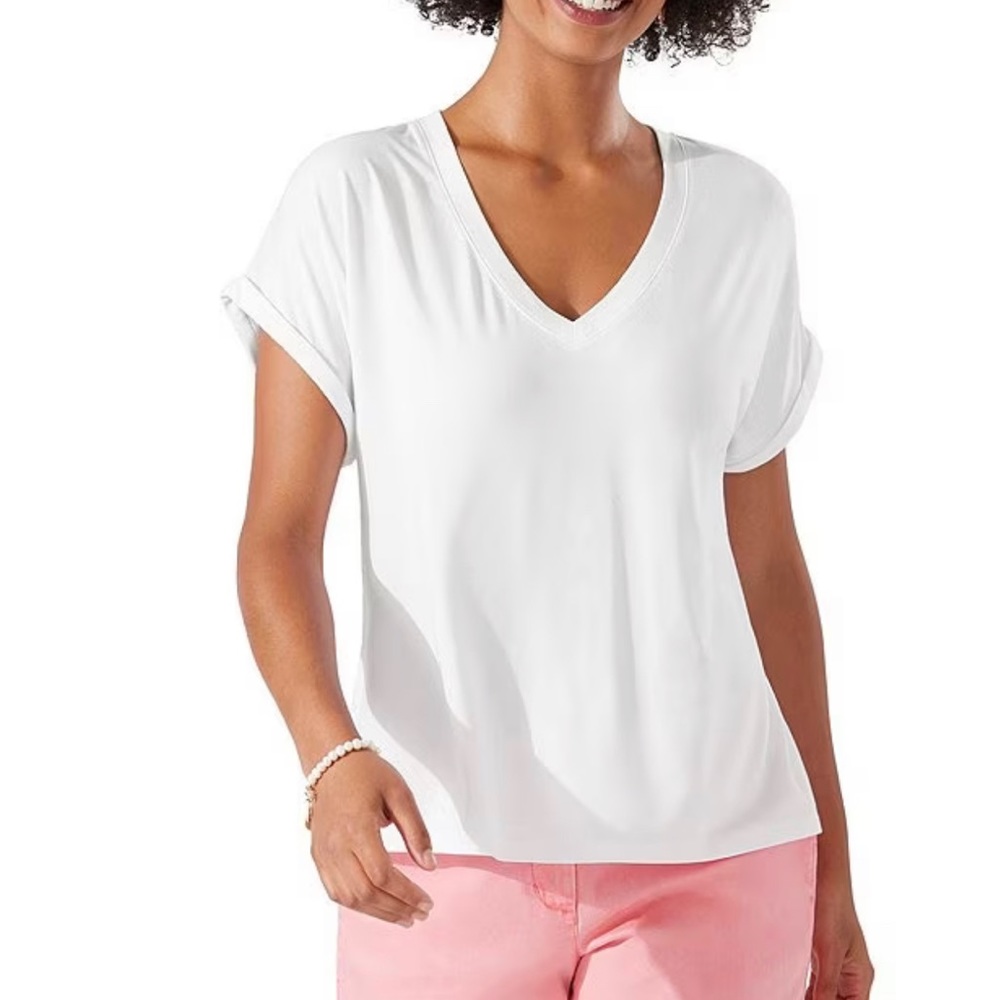 Tommy Bahama White Short Sleeve Tee
